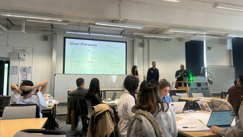 Teams presenting their user persona